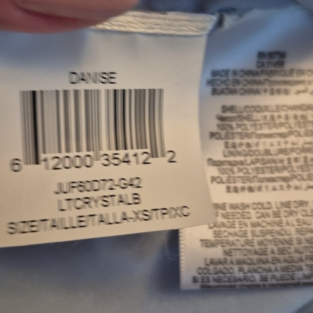BCBGMaxAzria Light Crystal Blue Ruffle Mini Dress - Picture 11 of 12